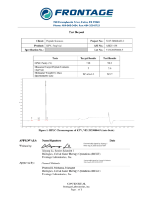 Buy KPV peptide research grade product