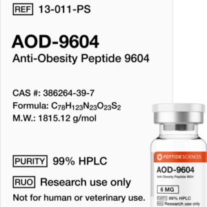 Buy AOD9604 peptide research vial