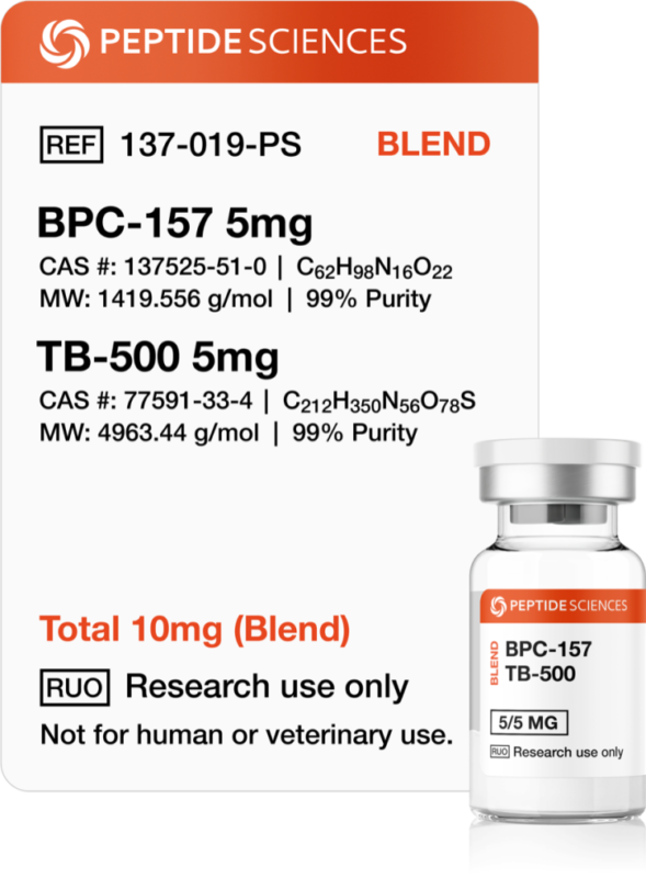 Buy BPC-157 and TB-500 Wolverine Stack research product