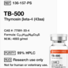 Buy TB-500 peptide for recovery pathway research