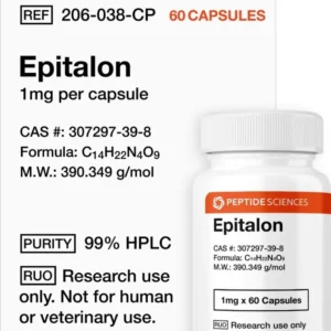 Buy Epitalon capsules high purity research peptide ≥98% HPLC