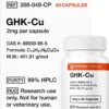 Buy GHK-Cu capsules high purity copper peptide research grade