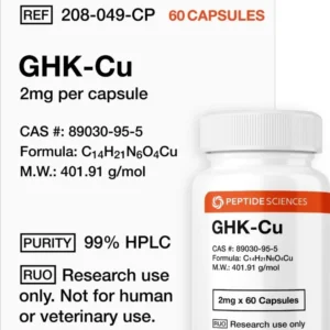 Buy GHK-Cu capsules high purity copper peptide research grade